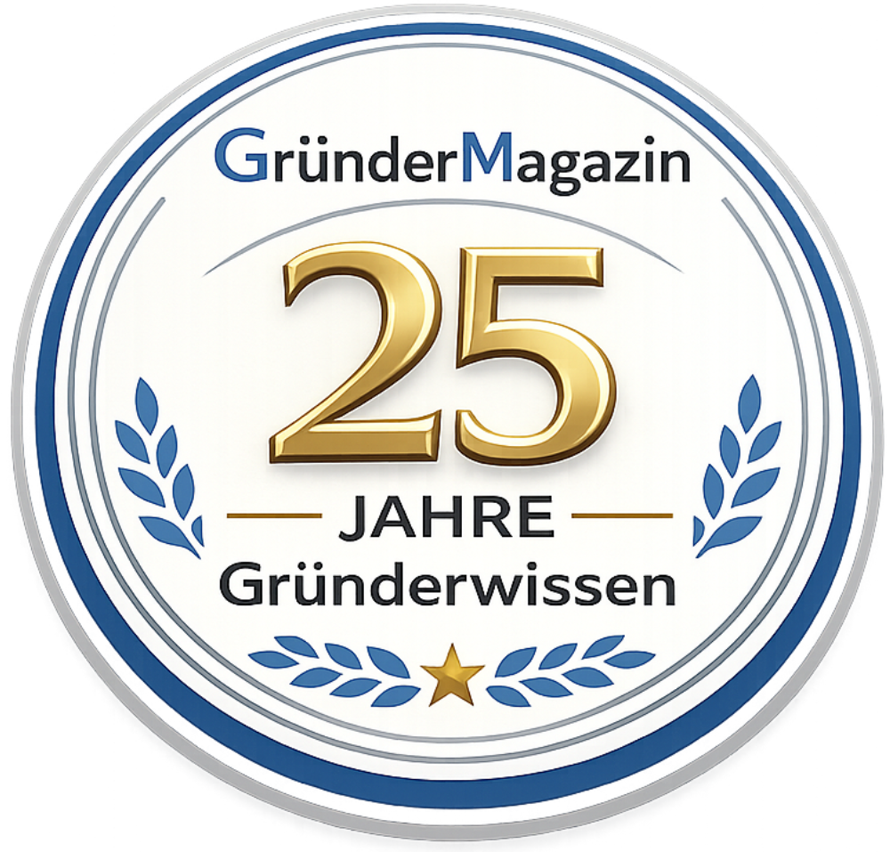 25 Jahre GründerMagazin Badge