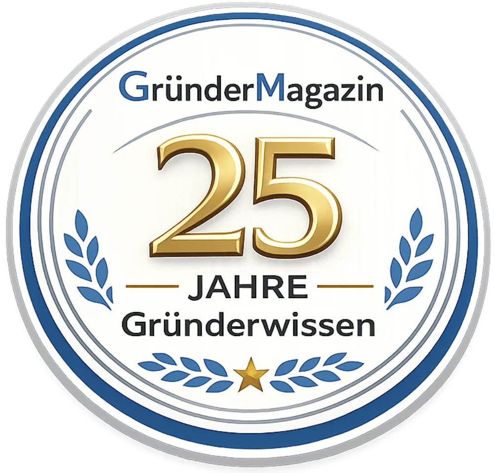 25 Jahre GründerMagazin Badge