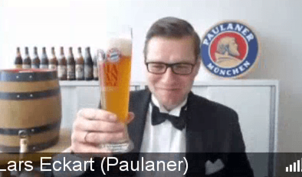 Award-Gewinner Lars Eckart von Paulaner mit Weißbier