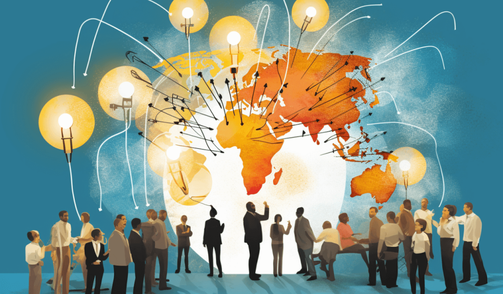 Illustration wissenschaft-weltweit